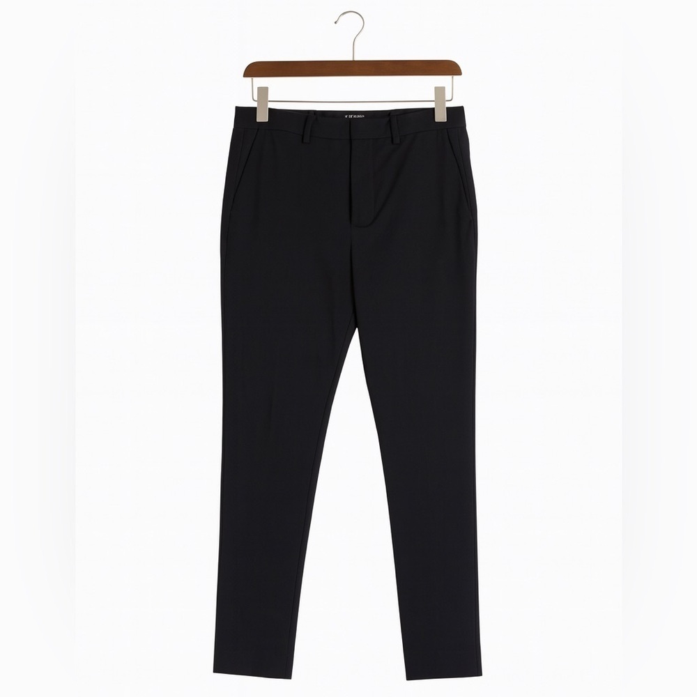 Express Men NEW With Tags 36/36 Slim Fit Stretch Black Flat-Front Dress Pants